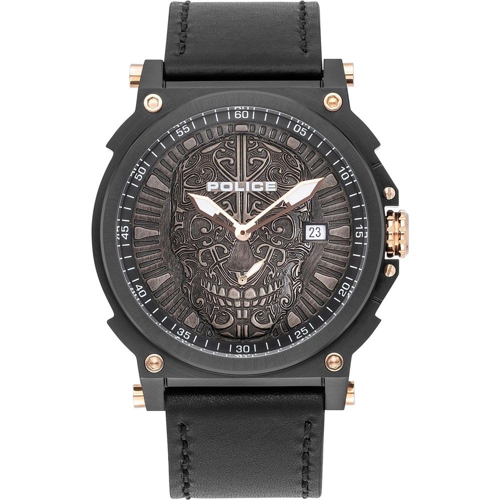 Police Gray Leather Watch – Timeless Elegance Redefined