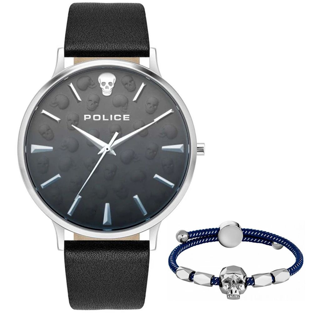 Police Black Leather Watch - Sophisticated Timepiece Elegance