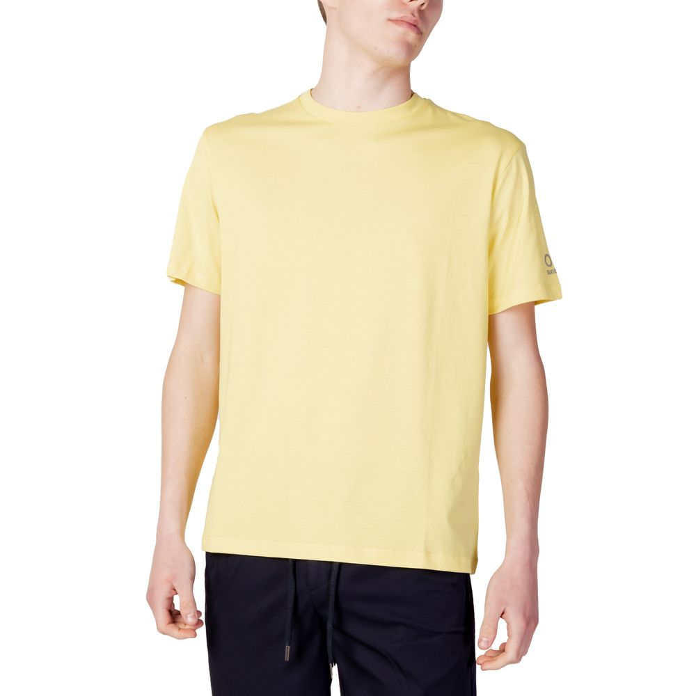 Suns Yellow Cotton T-Shirt for Timeless Sophistication