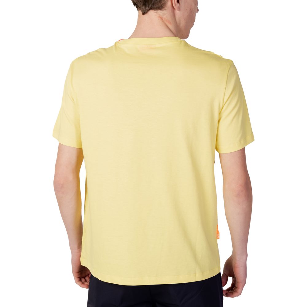 Suns Yellow Cotton T-Shirt for Timeless Sophistication