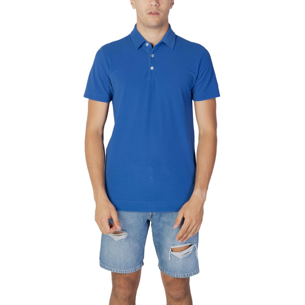 Suns Blue Cotton Polo Shirt - Effortless Elegance Redefined