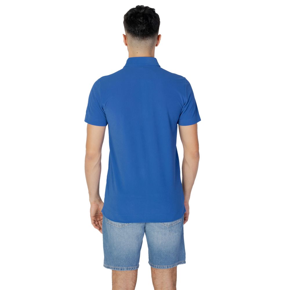 Suns Blue Cotton Polo Shirt - Effortless Elegance Redefined
