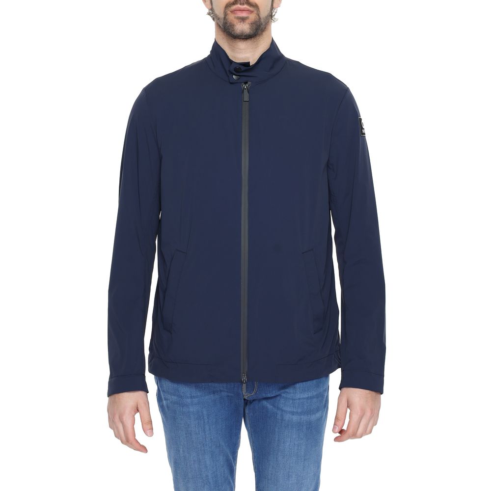 Suns Blue Nylon Jacket for Effortless Sophistication