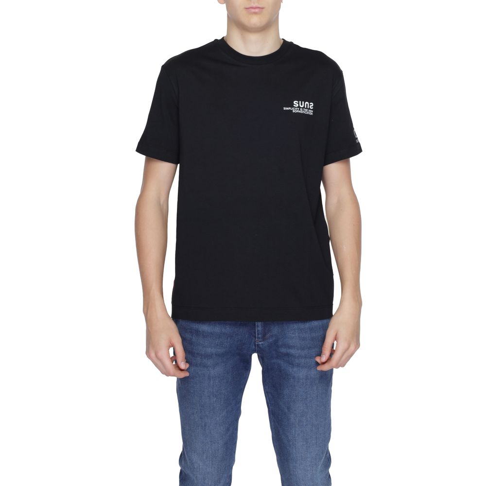Suns Black Cotton T-Shirt for Elevated Everyday Style
