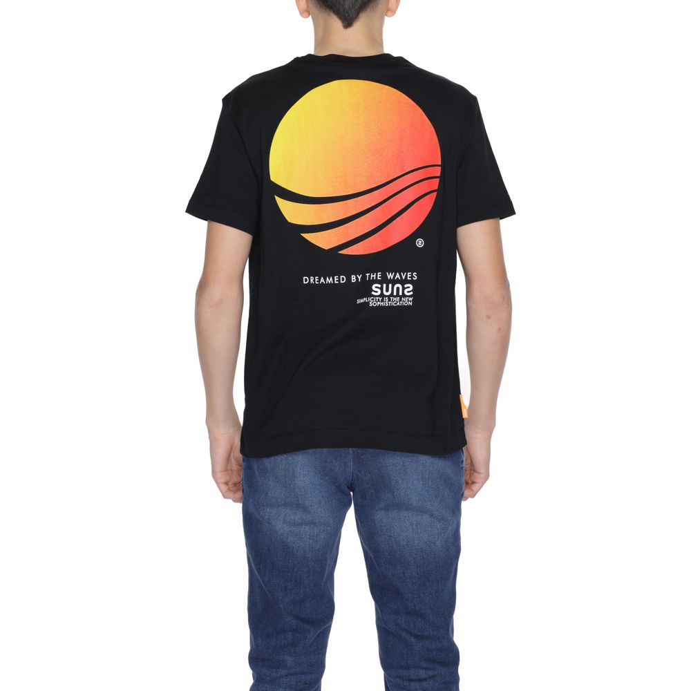 Suns Black Cotton T-Shirt for Elevated Everyday Style