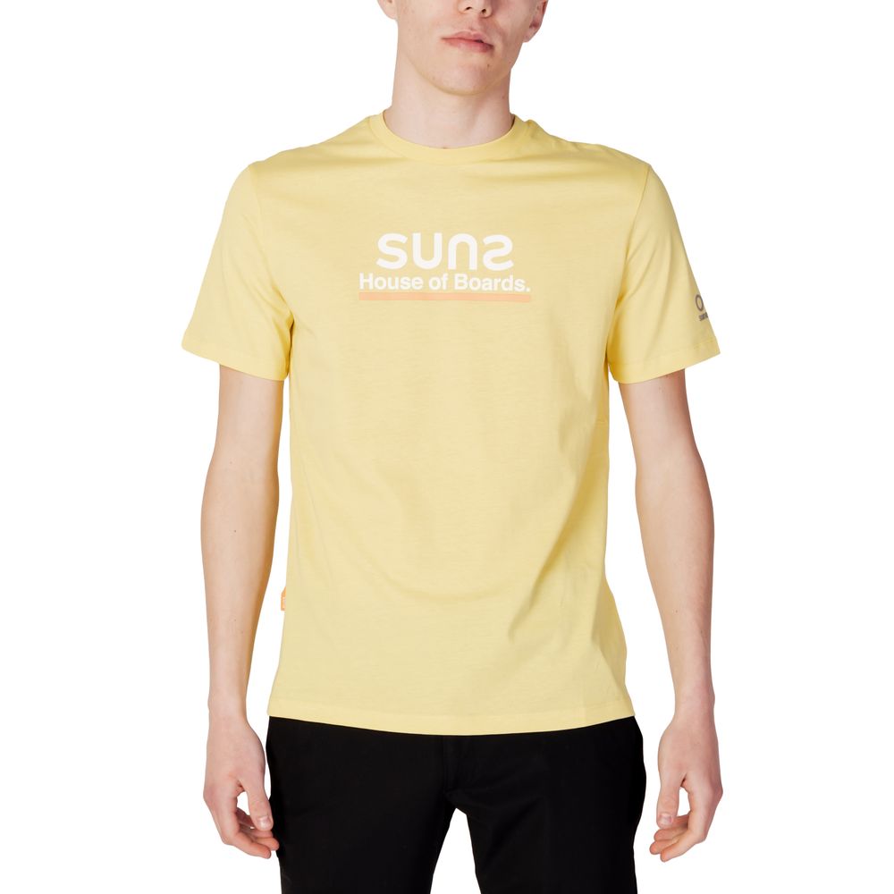 Suns Yellow Cotton T-Shirt - Effortless Sophistication