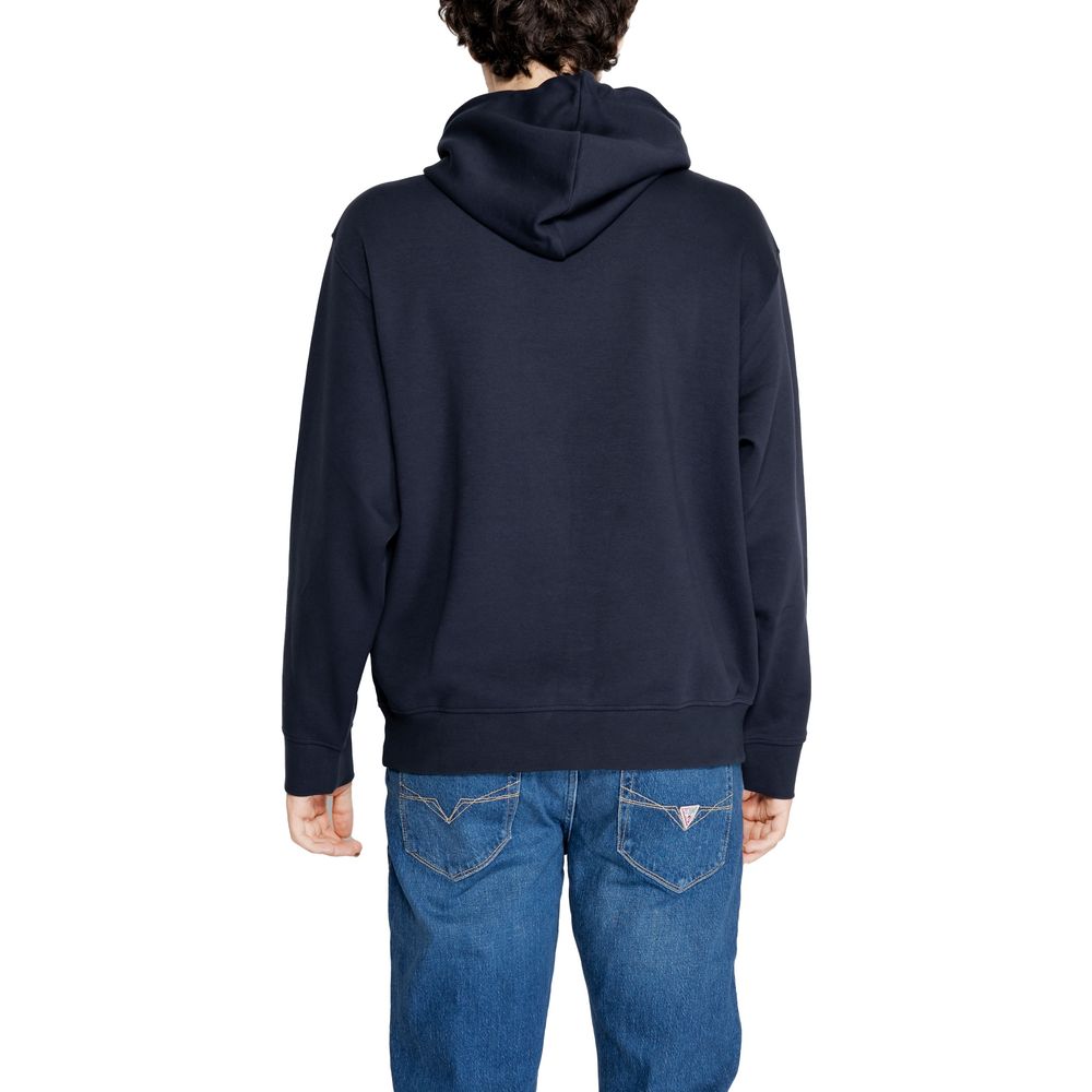 Armani Exchange Blue Cotton Sweater for Effortless Elegance