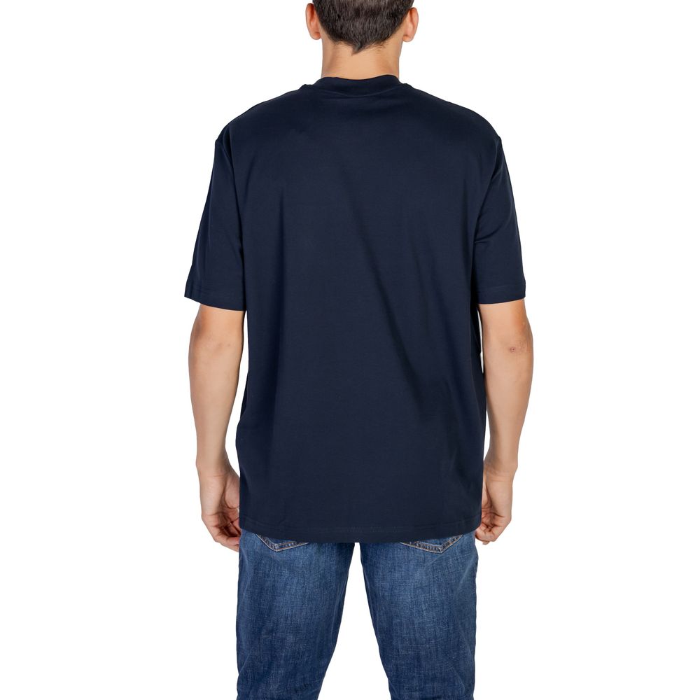Armani Exchange Blue Cotton T-Shirt for Elevated Style