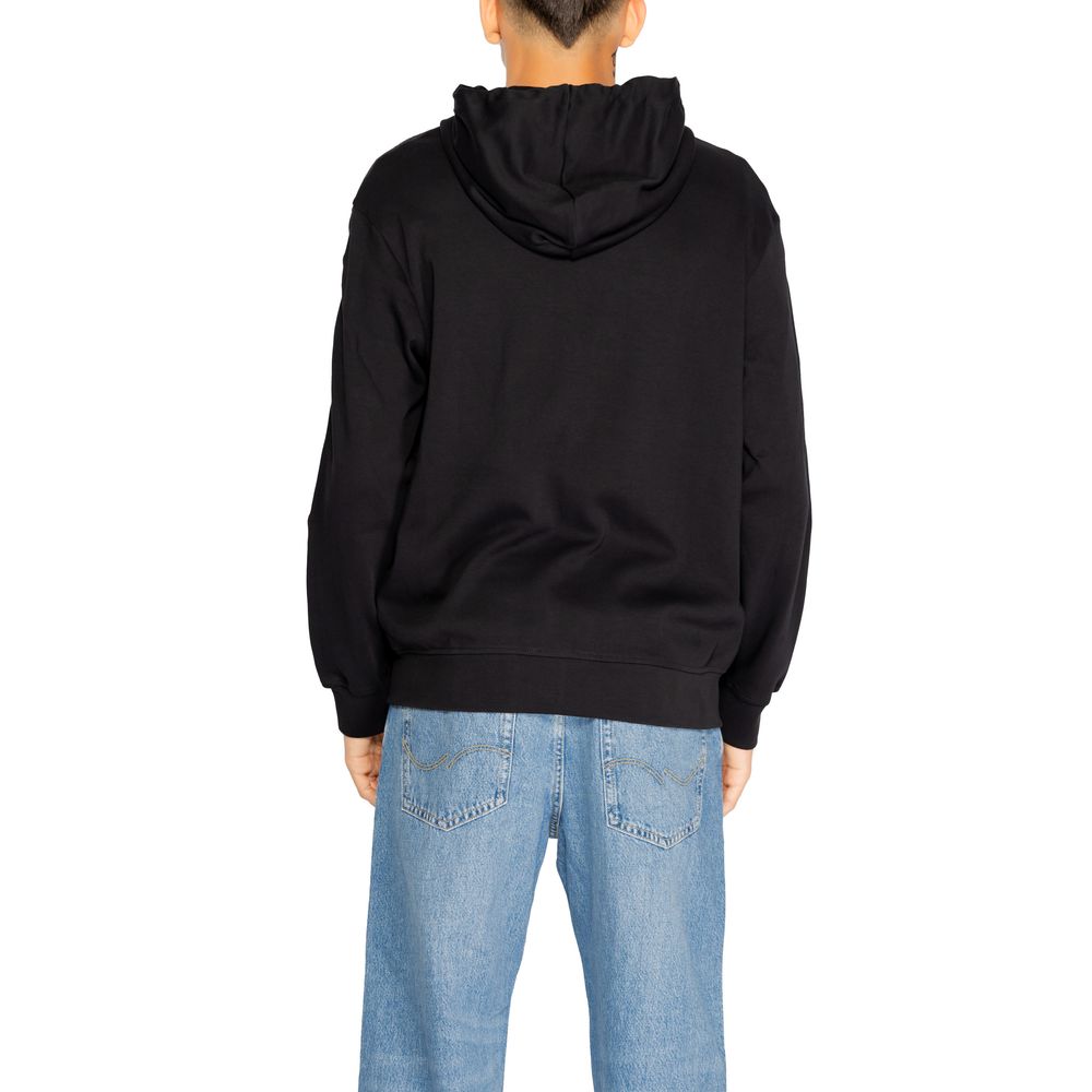 Armani Exchange Black Cotton Sweater for Effortless Elegance
