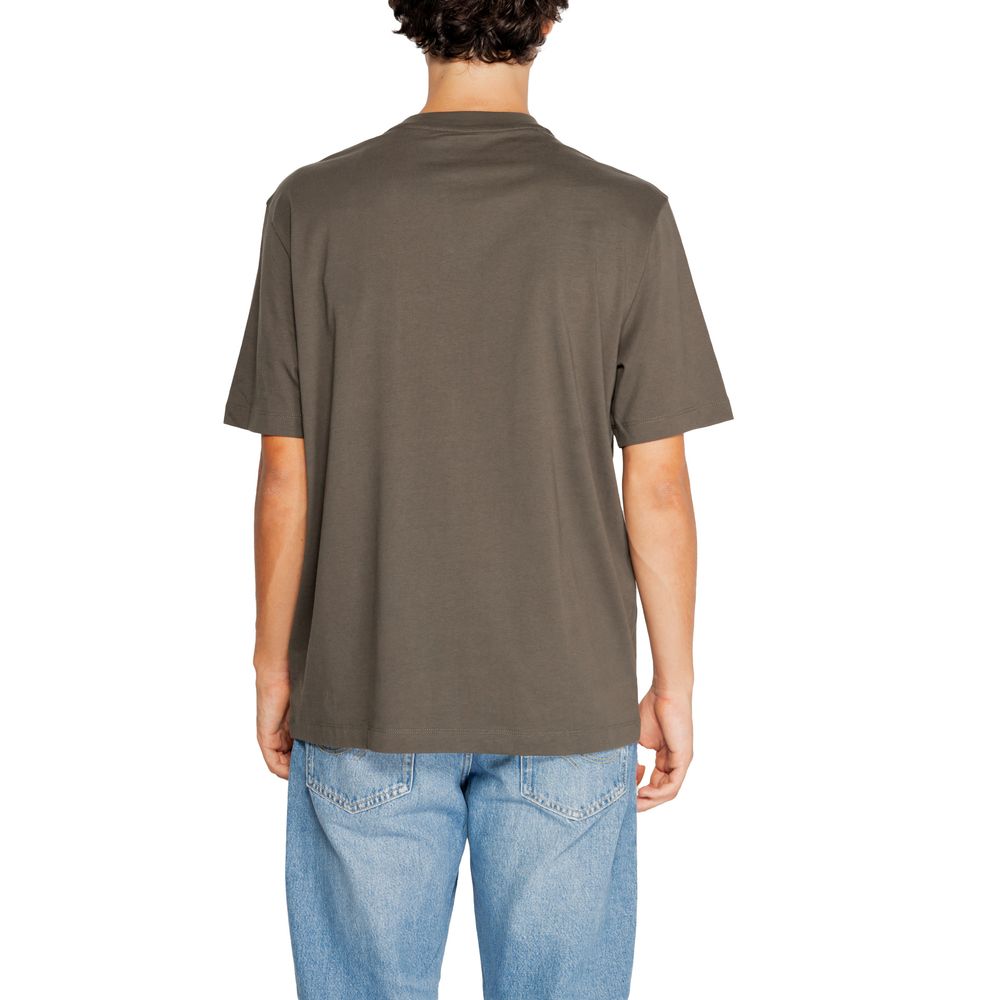 Armani Exchange Green Cotton T-Shirt for Effortless Elegance