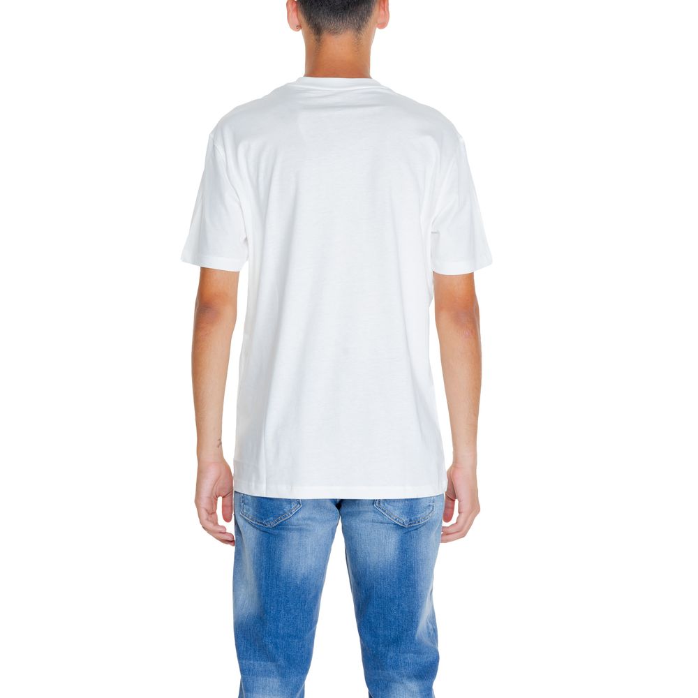 Armani Exchange White Cotton T-Shirt for Timeless Elegance