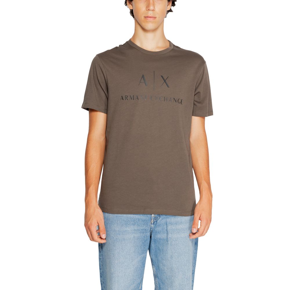 Armani Exchange Green Cotton T-Shirt - Effortless Luxury Style