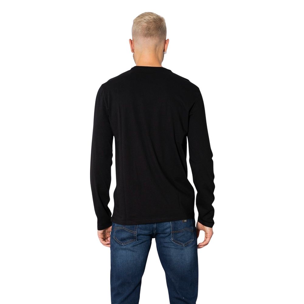 Armani Exchange Black Cotton Shirt for Effortless Elegance