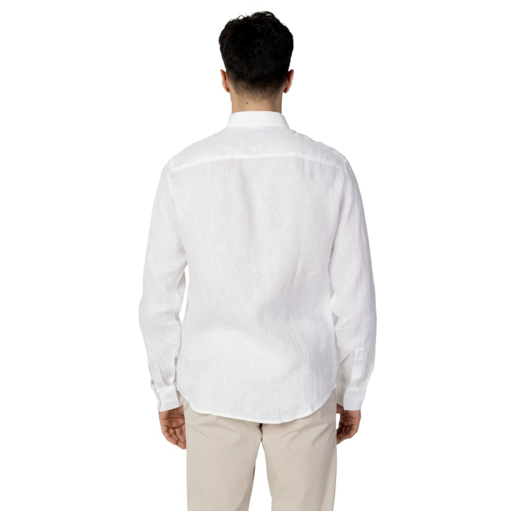 Armani Exchange White Linen Shirt for Effortless Elegance