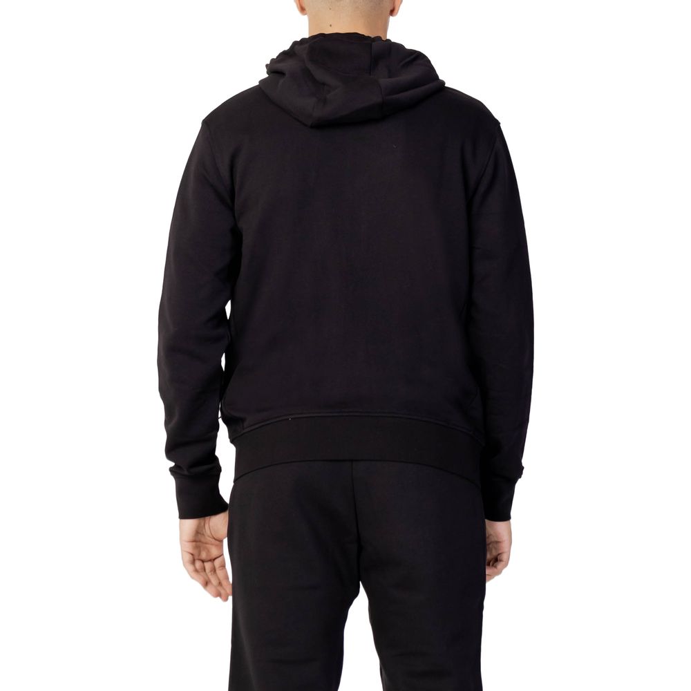 Armani Exchange Black Cotton Sweater for Effortless Style
