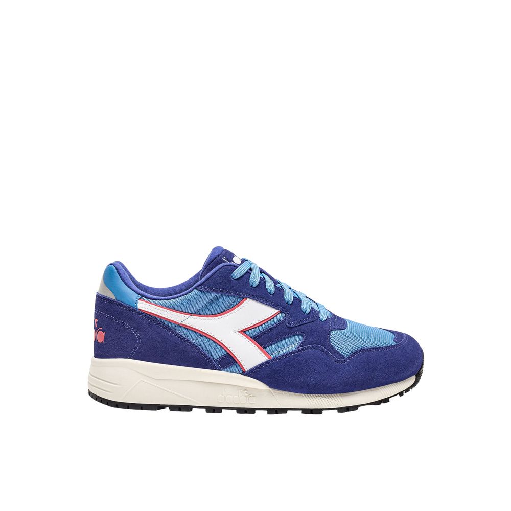 Diadora Blue Leather Sneaker For Elevated Everyday Style