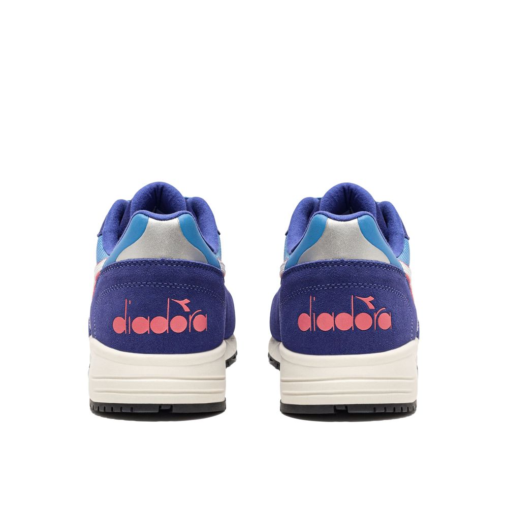 Diadora Blue Leather Sneaker For Elevated Everyday Style