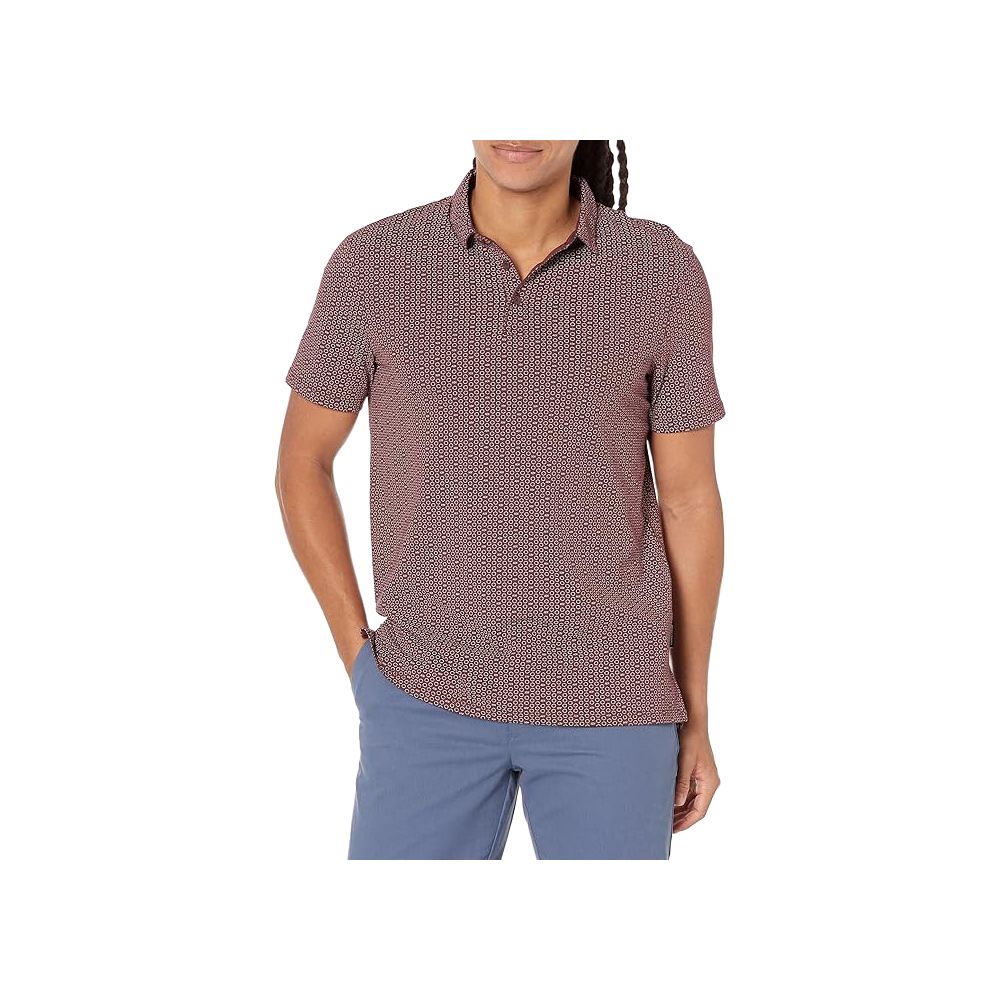 Armani Exchange Bordeaux Cotton Polo Shirt for Distinguished Style