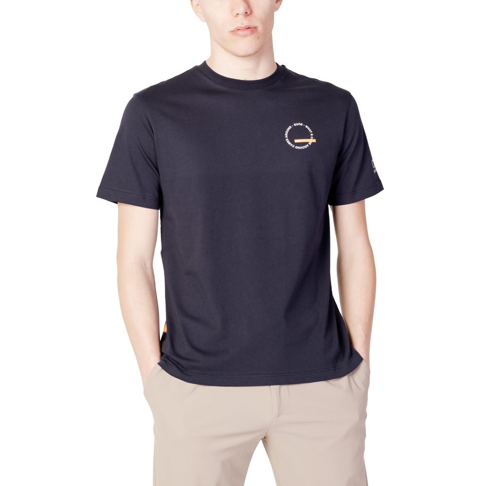 Suns Blue Cotton T-Shirt - Effortless Luxury in Style