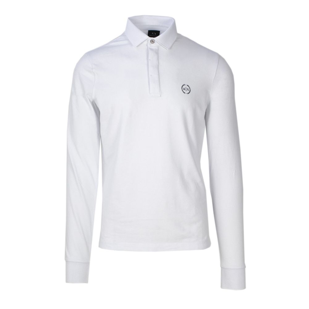 Armani Exchange White Cotton T-Shirt for Effortless Elegance