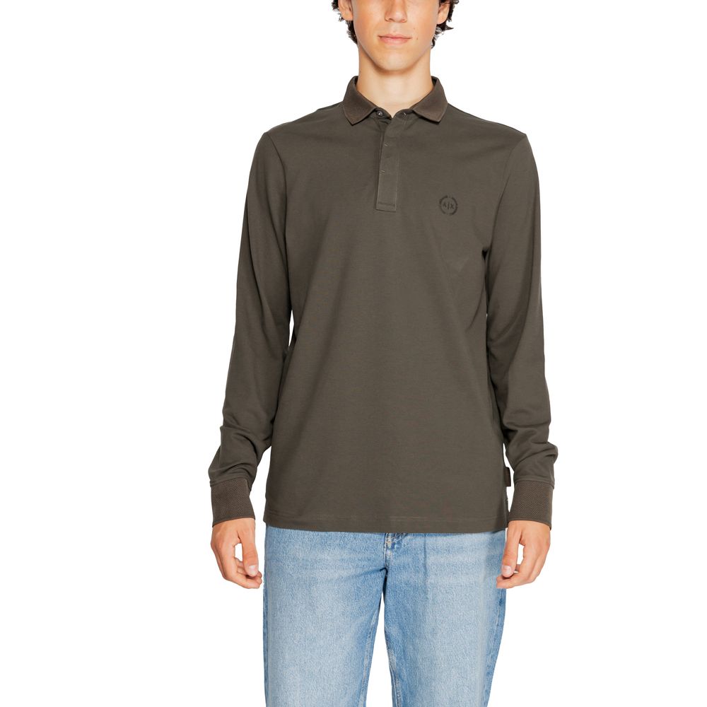 Armani Exchange Green Cotton T-Shirt for Effortless Elegance