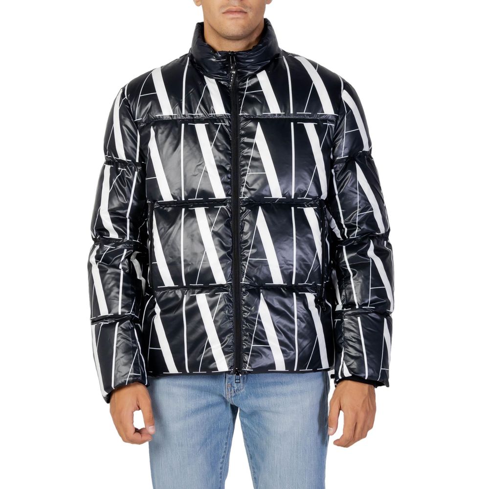 Armani Exchange Black Wool Jacket for Sophisticated Style