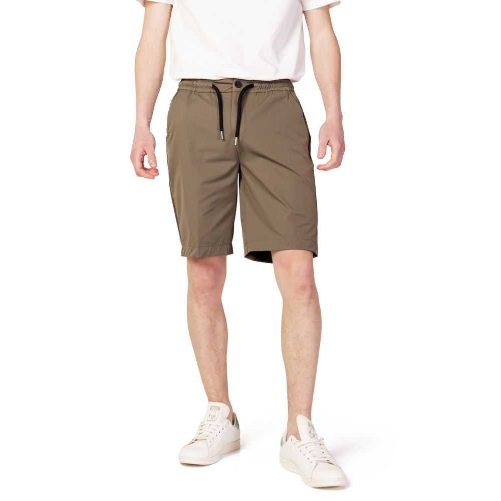 Suns Green Nylon Short - Luxurious Summer Elegance