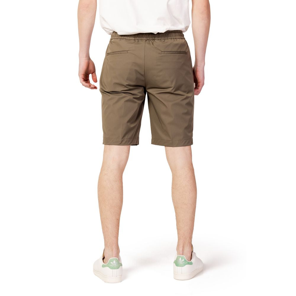 Suns Green Nylon Short - Luxurious Summer Elegance
