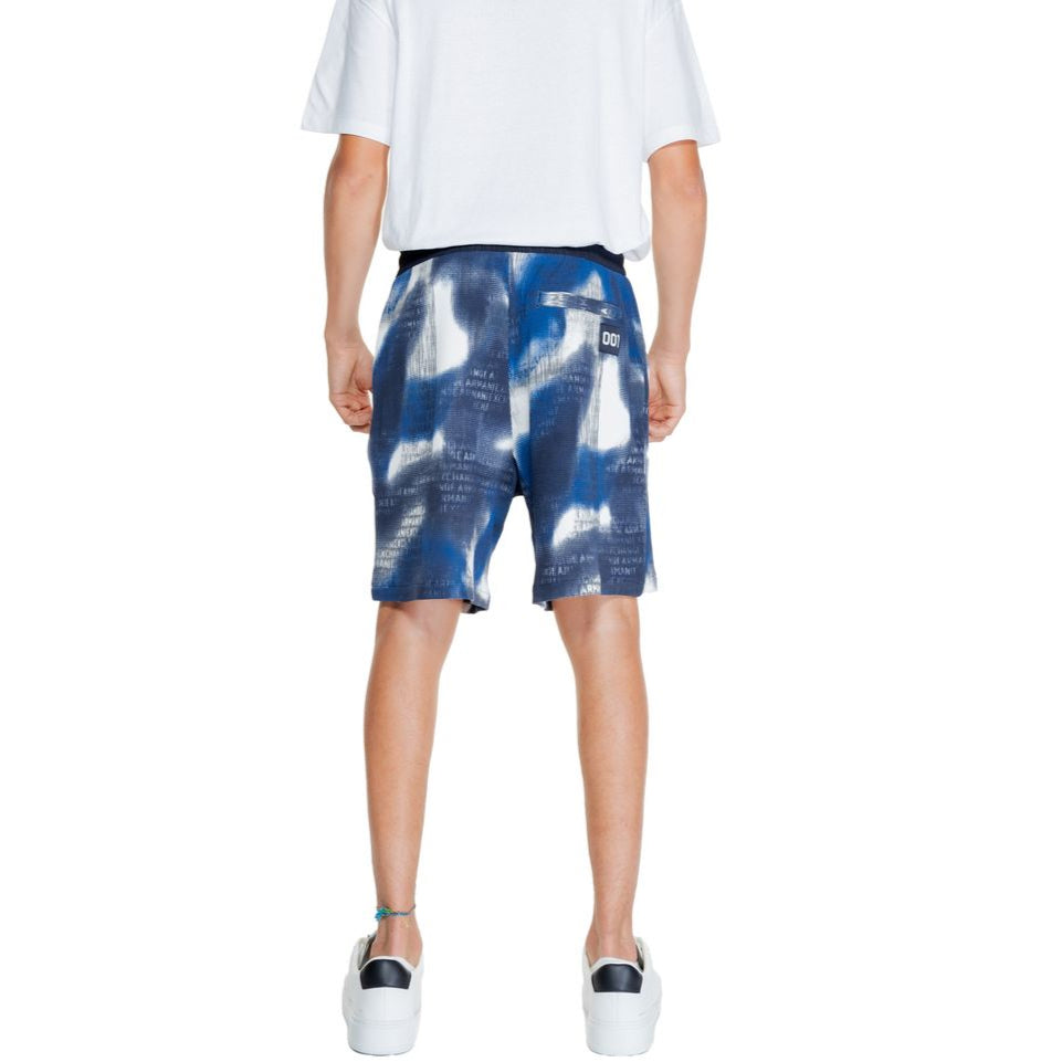 Armani Exchange Blue Cotton Shorts for Effortless Elegance