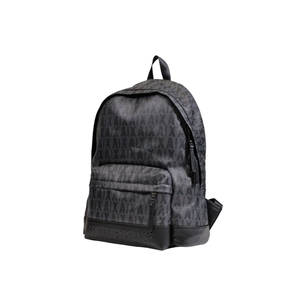Armani Exchange Black Polyethylene Backpack - Elevated Luxury