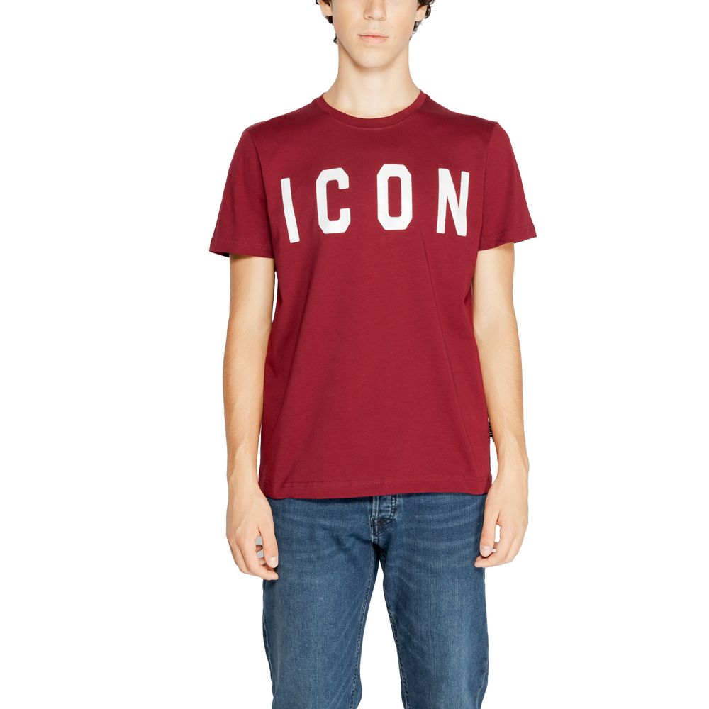 Icon Bordeaux Cotton T-Shirt for Elevated Casual Style