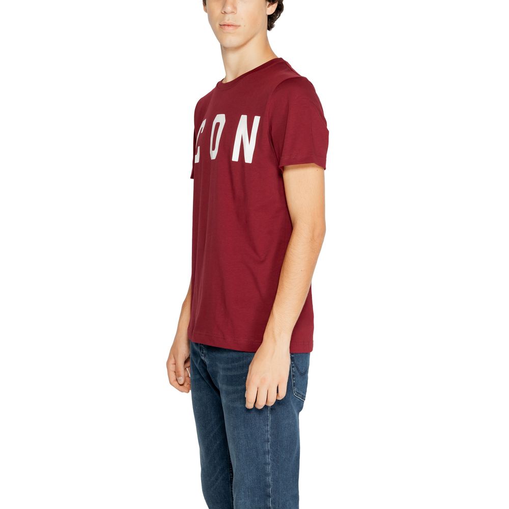 Icon Bordeaux Cotton T-Shirt for Elevated Casual Style