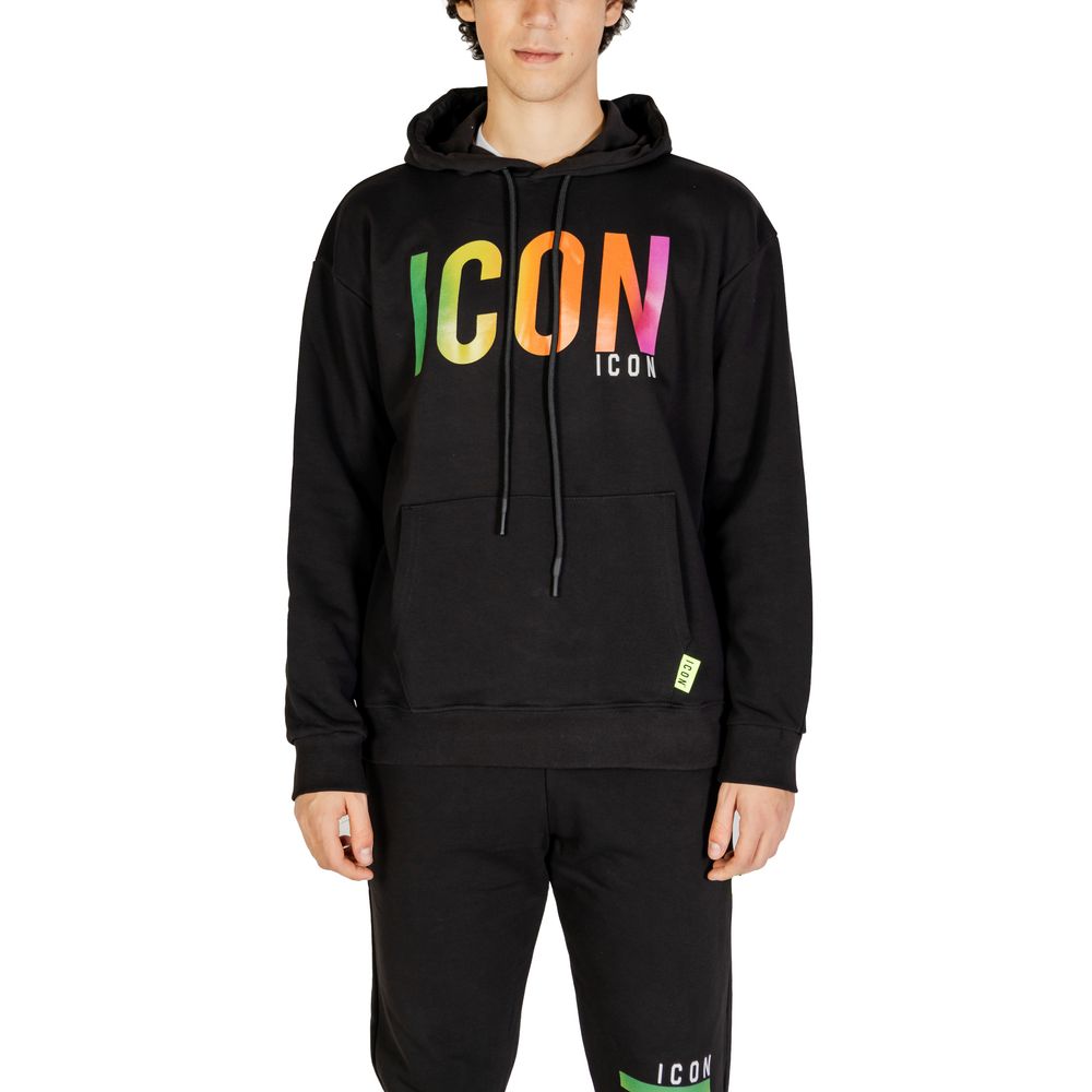 Icon Black Cotton Sweater for Effortless Sophistication