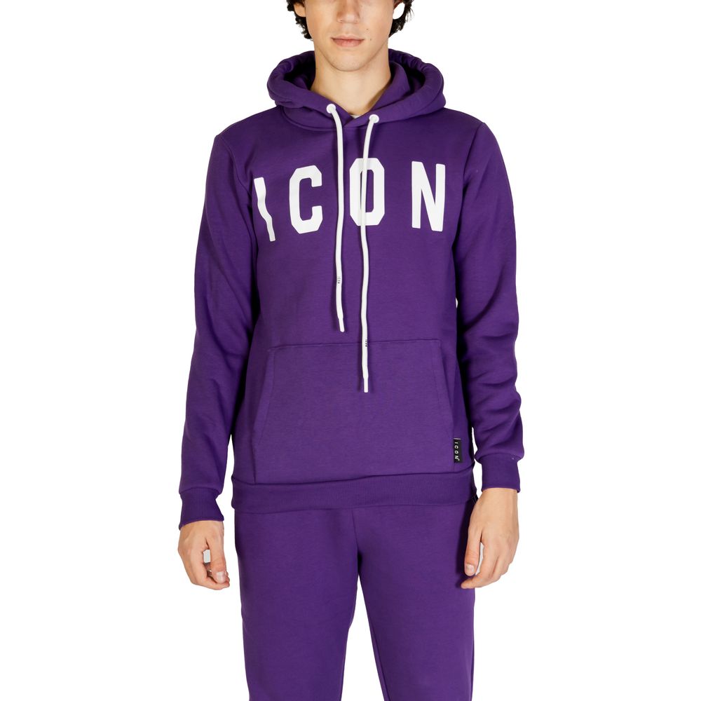 Icon Purple Cotton Sweater for Effortless Luxury Style