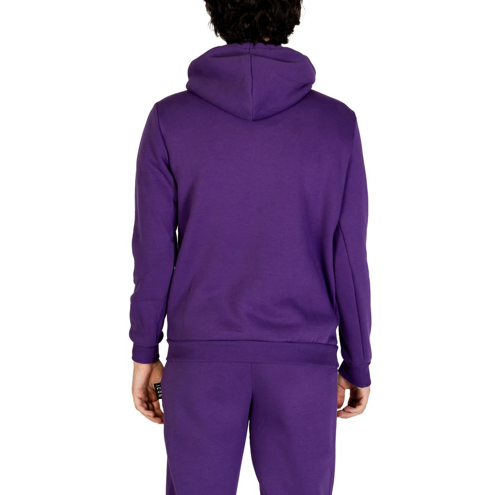 Icon Purple Cotton Sweater for Effortless Luxury Style