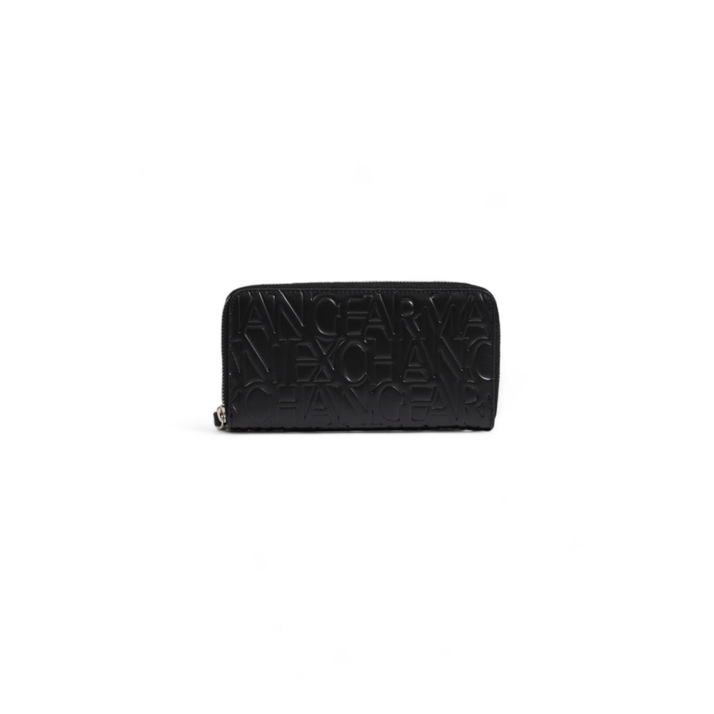 Armani Exchange Black Polyethylene Wallet for Sophisticated Style