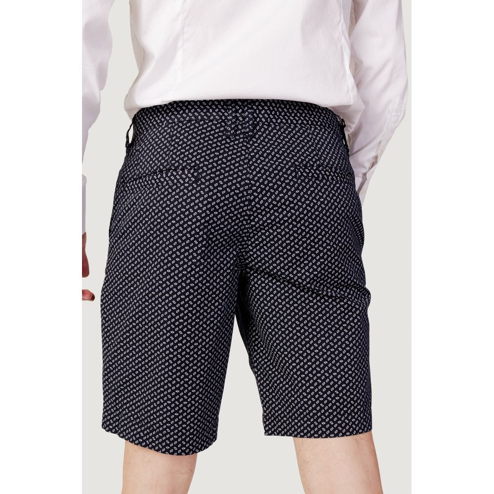 Armani Exchange Blue Cotton Short for Effortless Sophistication