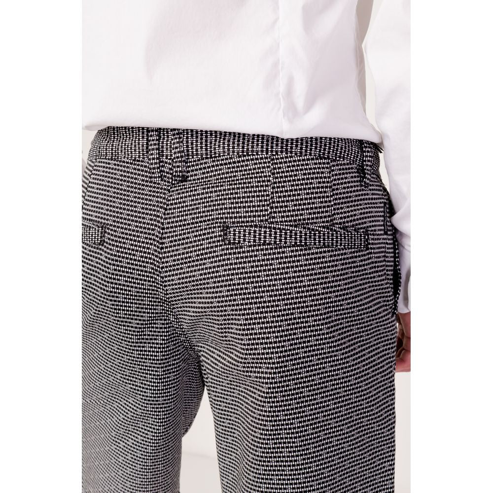 Armani Exchange Black And White Cotton Shorts for Effortless Style