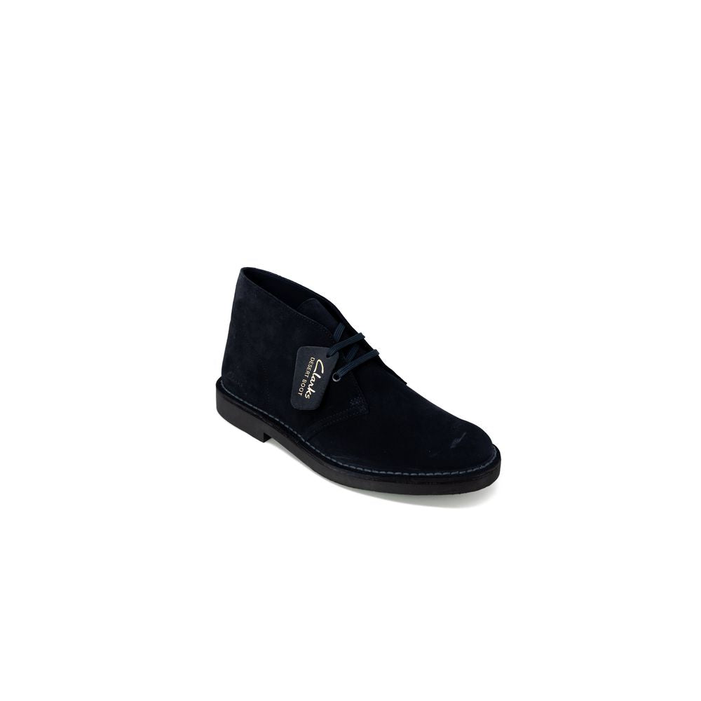 Clarks Blue Leather Boot - Sophisticated Ankle Footwear
