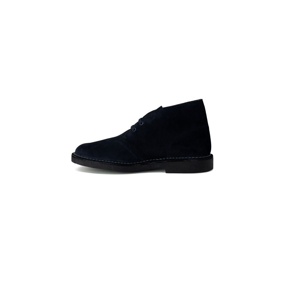 Clarks Blue Leather Boot - Sophisticated Ankle Footwear