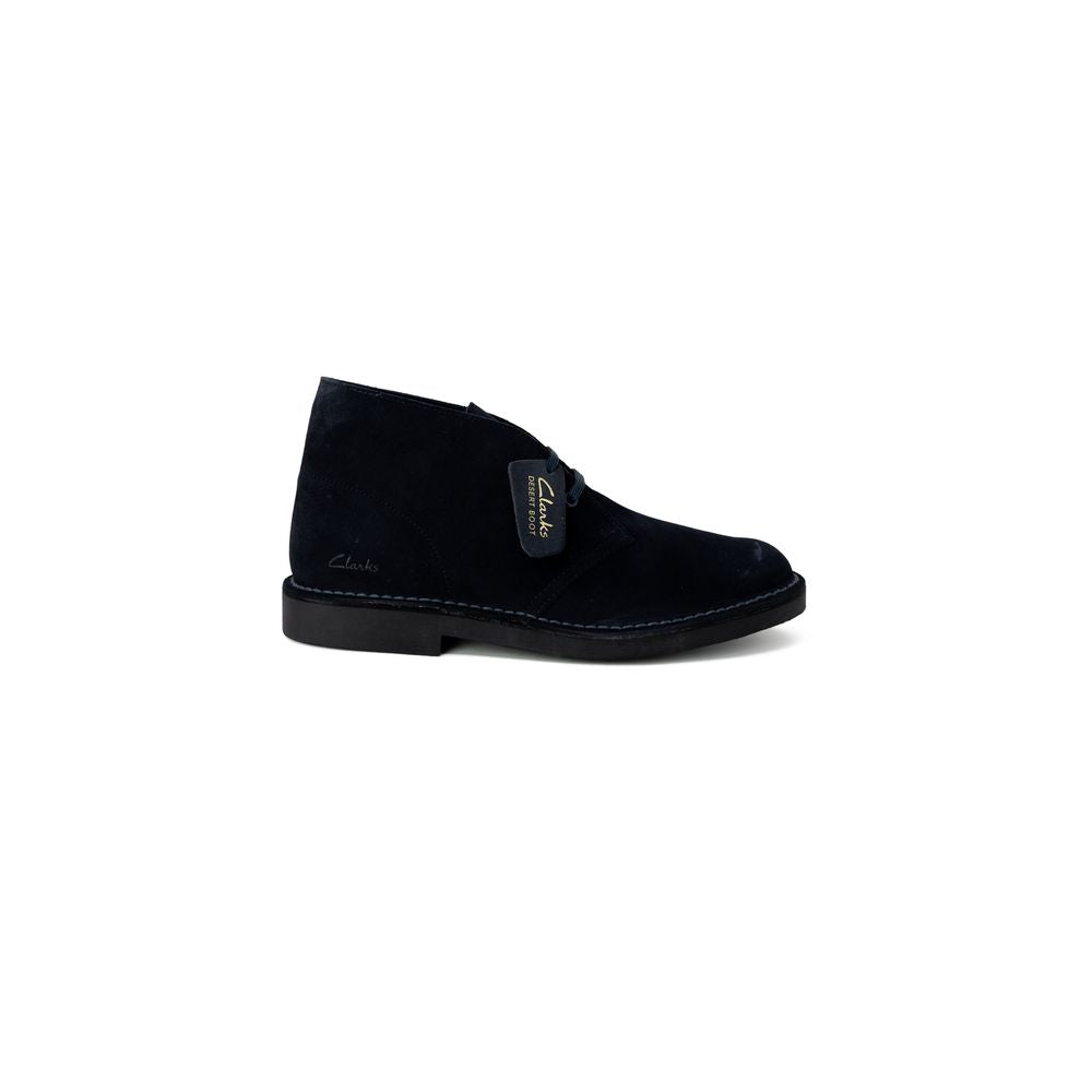 Clarks Blue Leather Boot - Sophisticated Ankle Footwear