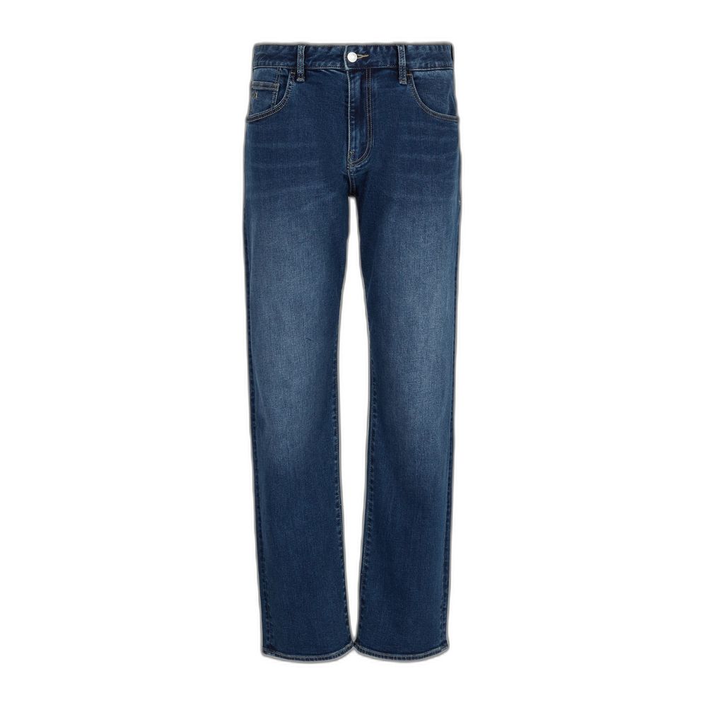 Armani Exchange Blue Cotton Jeans for Effortless Style