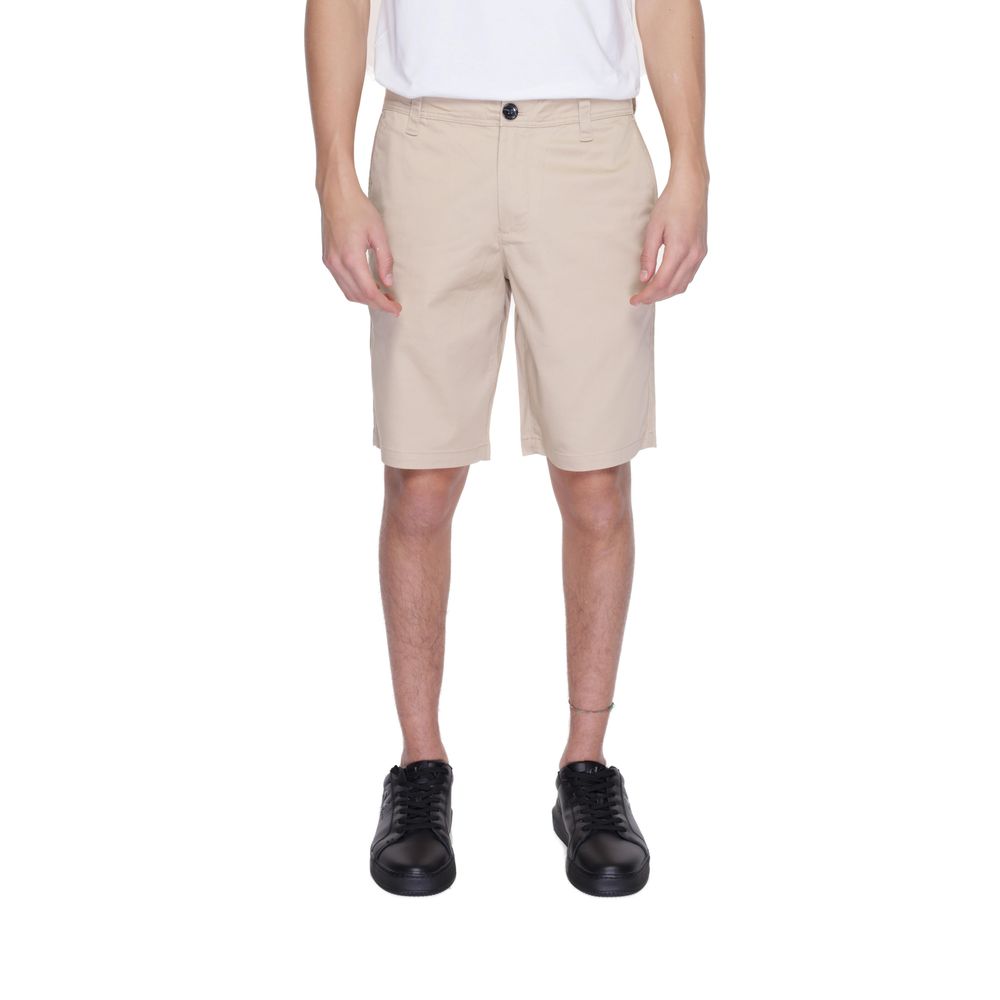 Armani Exchange Beige Cotton Shorts for Elevated Style