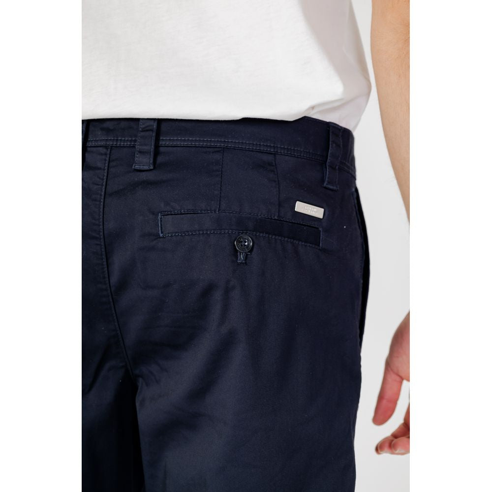 Armani Exchange Blue Cotton Shorts for Effortless Elegance