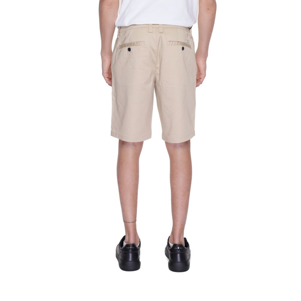 Armani Exchange Beige Cotton Shorts for Elevated Style