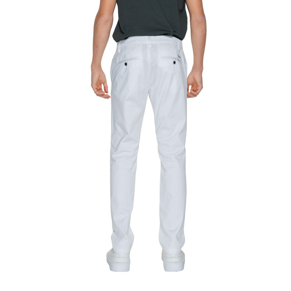 Armani Exchange White Cotton Jeans & Pant for Timeless Style