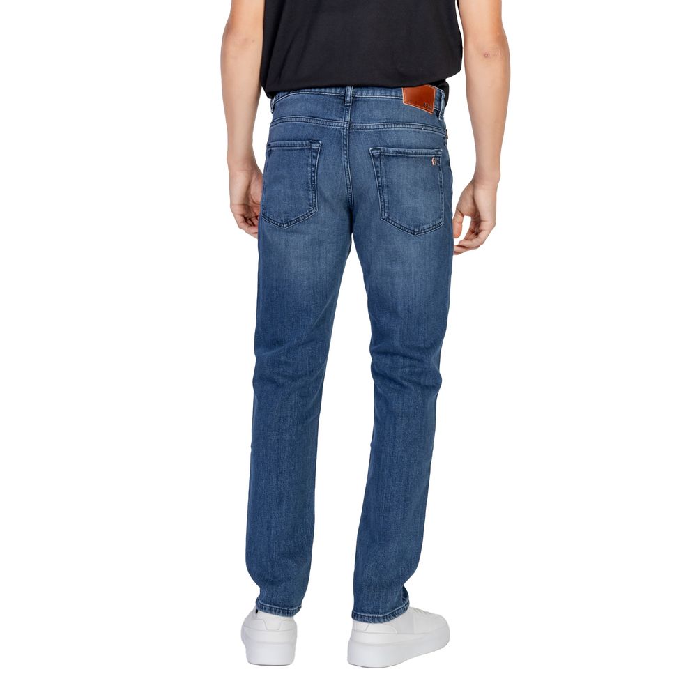 Hugo Boss Blue Cotton Jeans for Elevated Style