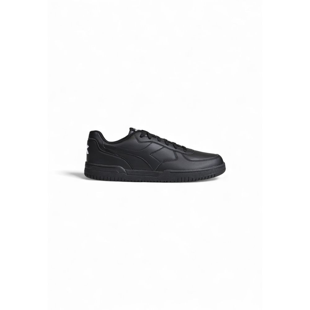 Diadora Black Leather Sneaker in Timeless Elegance