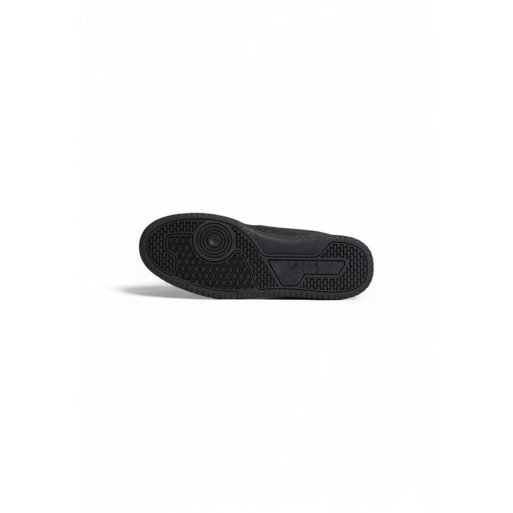 Diadora Black Leather Sneaker in Timeless Elegance