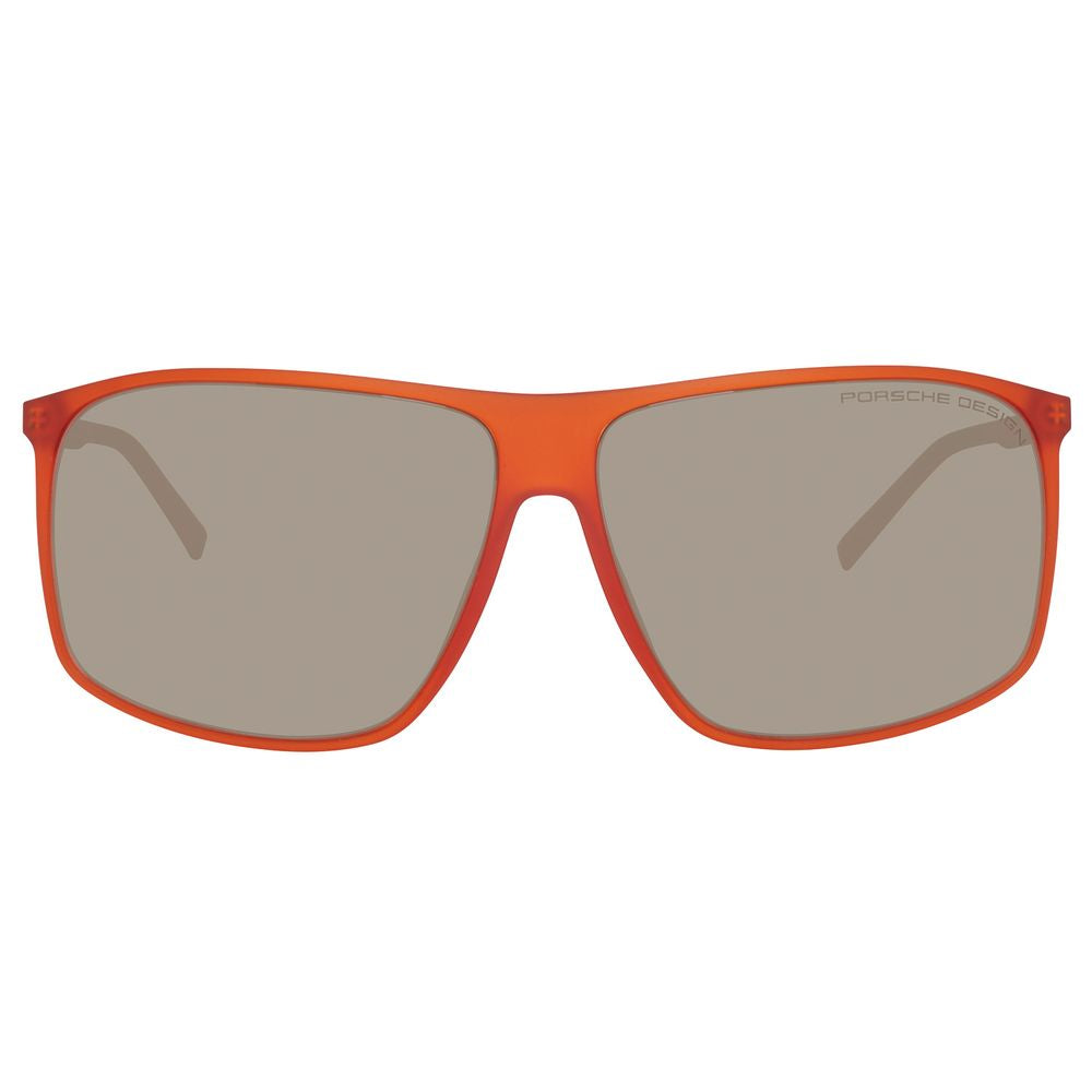 Porsche Design Orange Acetate Sunglasses for Elevated Style